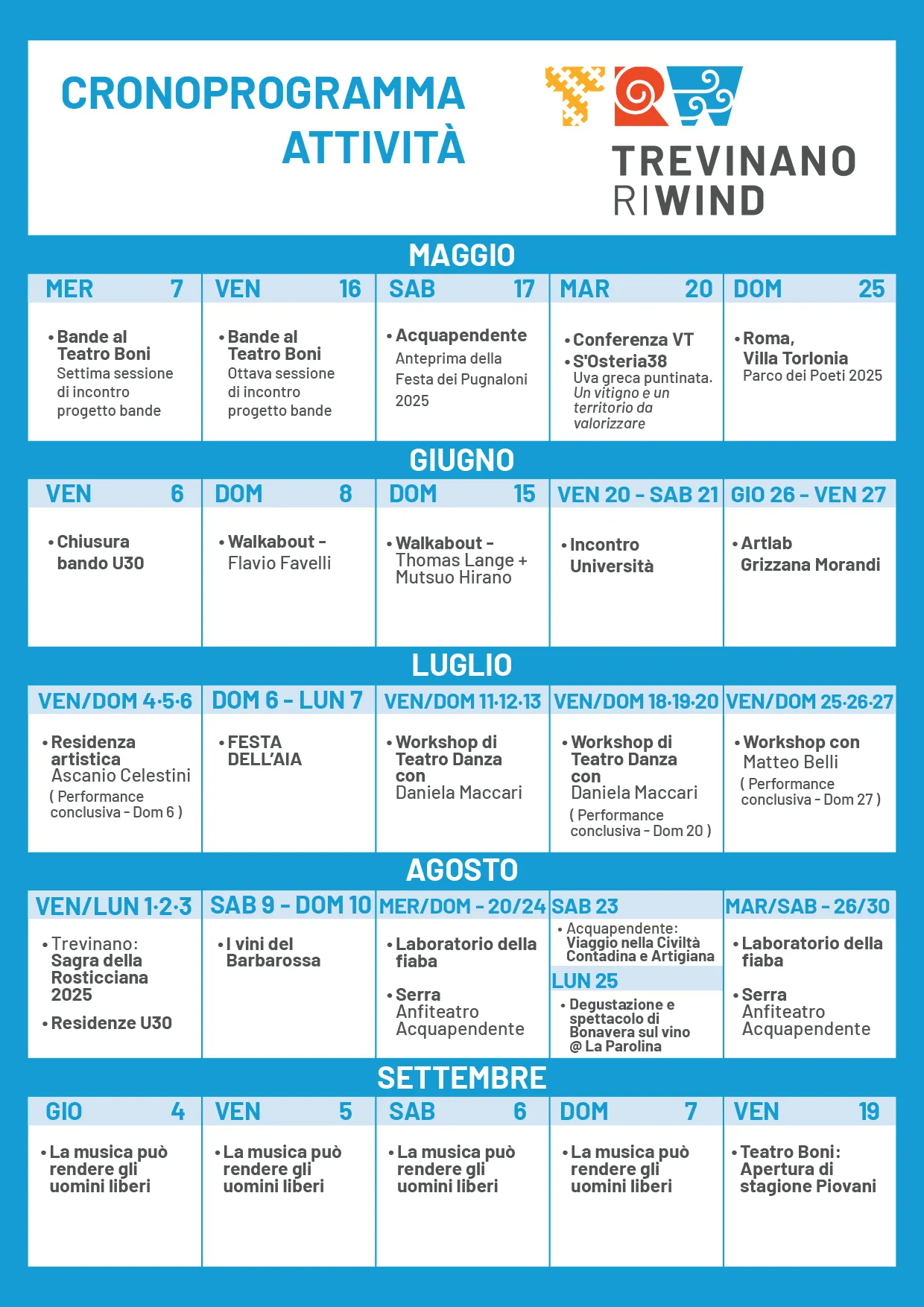eventi 2025